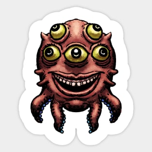 Cute cartoon alien 1 Sticker